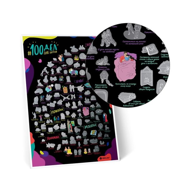 Скретч-Постер 100 дел Trueman