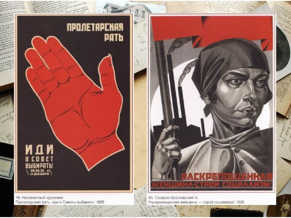 Советские политические плакаты