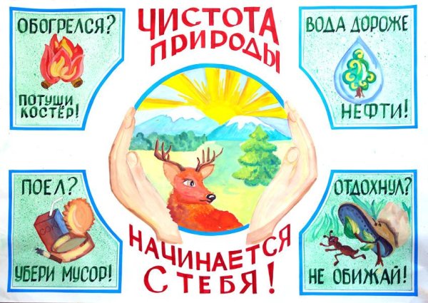 Плакат на тему защита природы