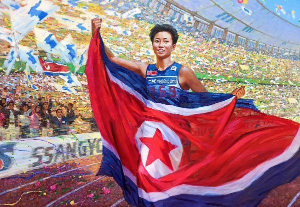 Агитационные постеры Северная Корея