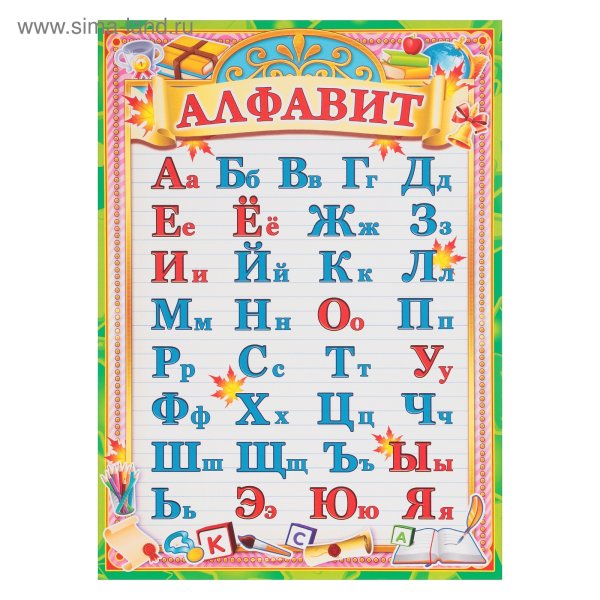 Плакат. Русский алфавит