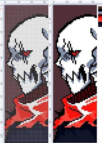 Undertale Pixel Art схемы