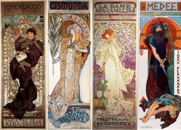 Альфонс Муха рекламные плакаты