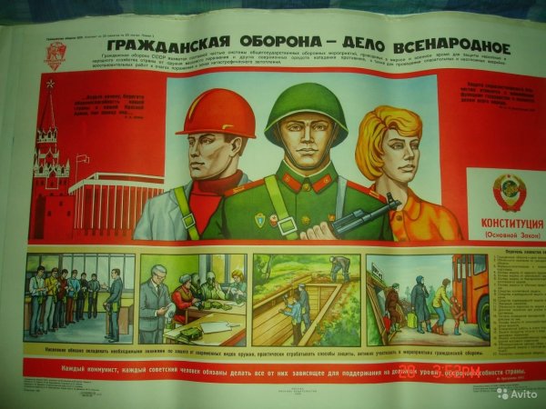 Советские плакаты гражданской обороны