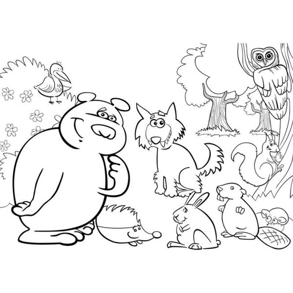 Берегите животных раскраска