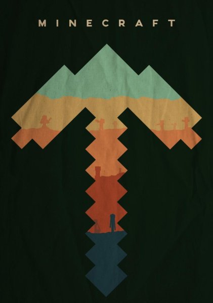 Плакат с МАЙНКРАФТОМ
