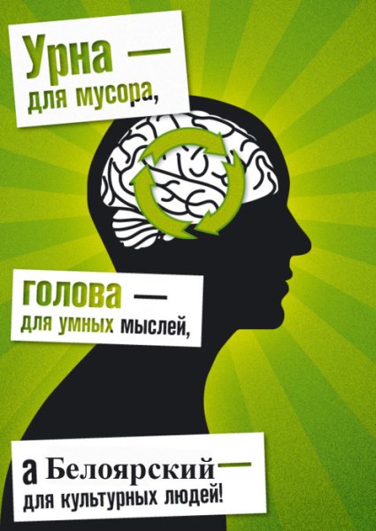 Плакат мы за чистый город