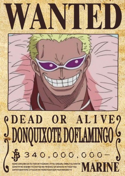 Монки д Луффи награда за голову