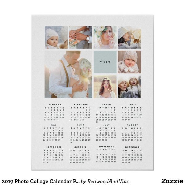 Размер настенного календаря плаката