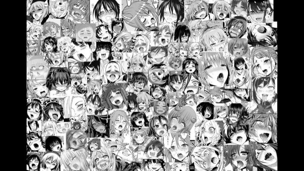 Черно белые тянки много