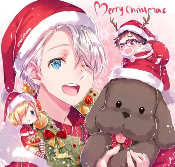 Аниме Юри на льду новый год