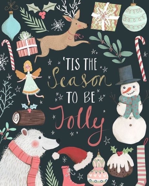 Стильные новогодние постеры