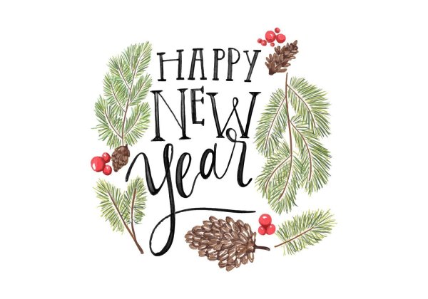 Новогодние постеры для печати