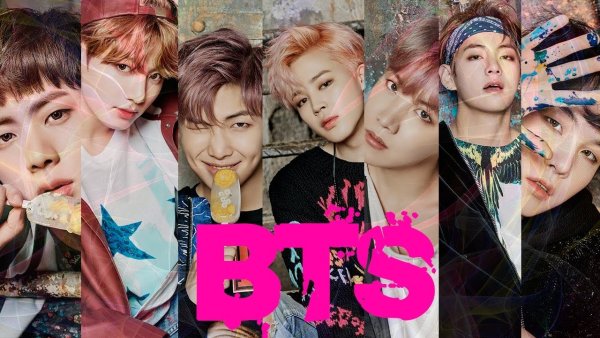 Корейская группа БТС плакат