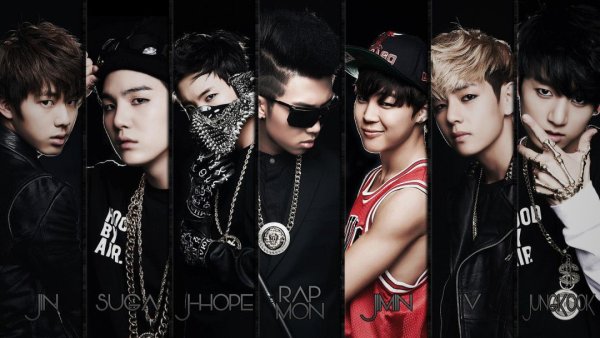 Корейская группа БТС постеры