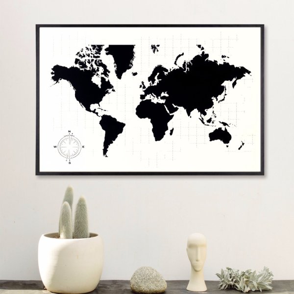 Панно черно белое на стену