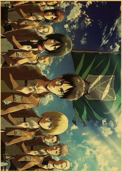 Anime posters атака титанов