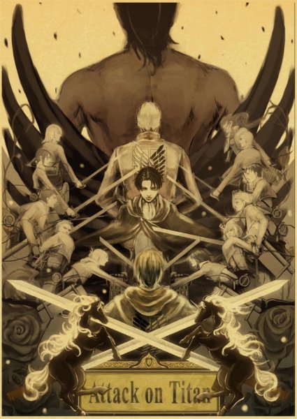 Атаки титанов 1 плакаты