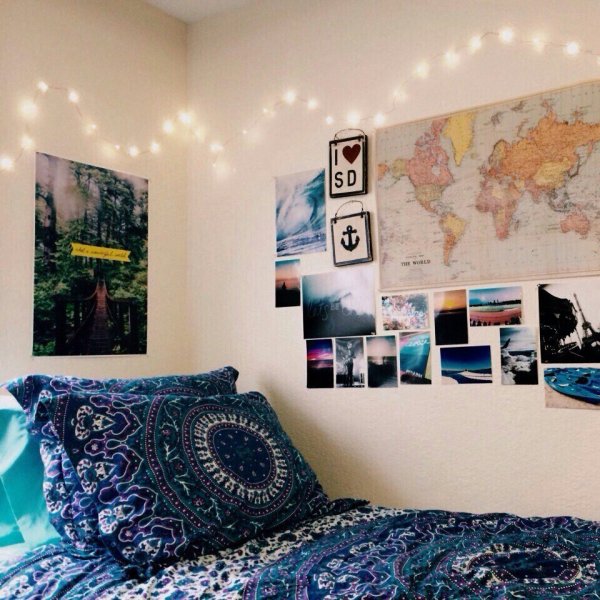 Комната в ретро стиле для подростка