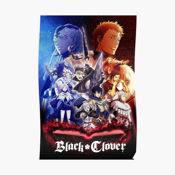 Чёрный Клевер аниме Постер