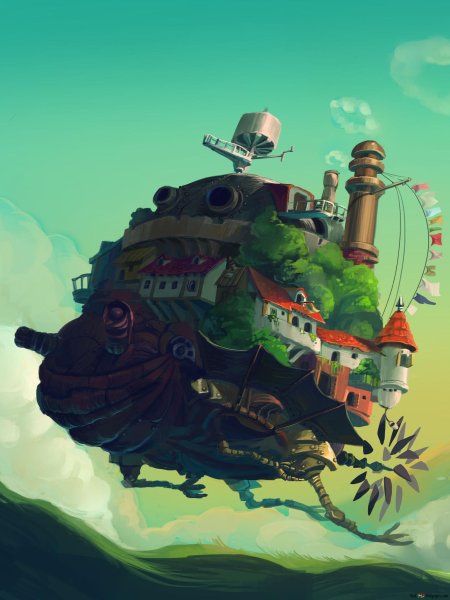 Ходячий замок мультфильм 2004