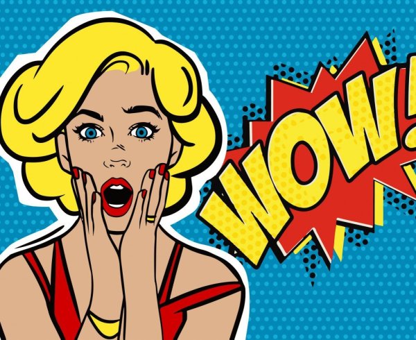 Иллюстрации в стиле поп-арт