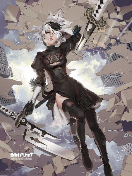 2b NIER Automata Official Art