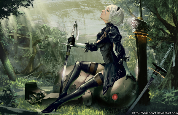 NIER Automata 2b x