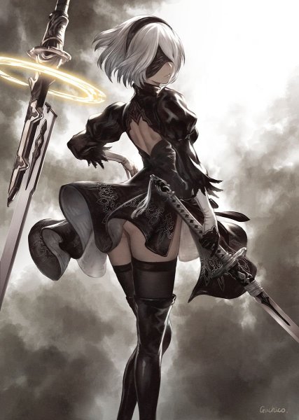2b NIER Automata арт