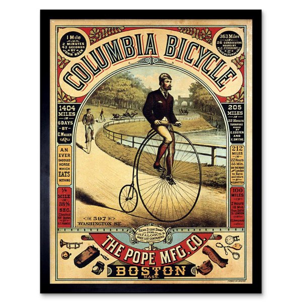 Постеры в стиле ретро мото