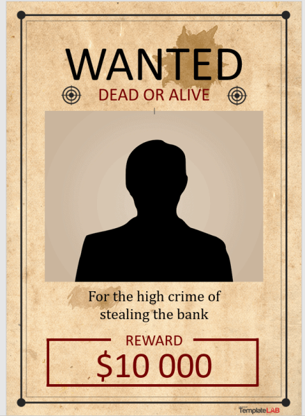 Листовка wanted