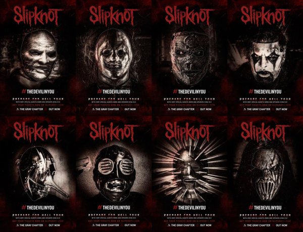 Постер Слипнот группа-