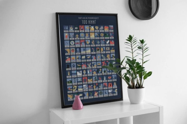 Скретч-Постер 100 книг