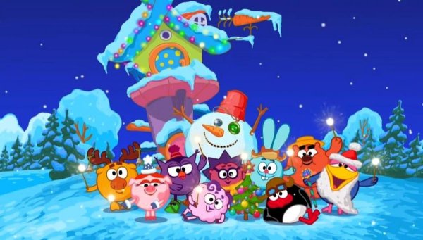 Новогодние Смешарики