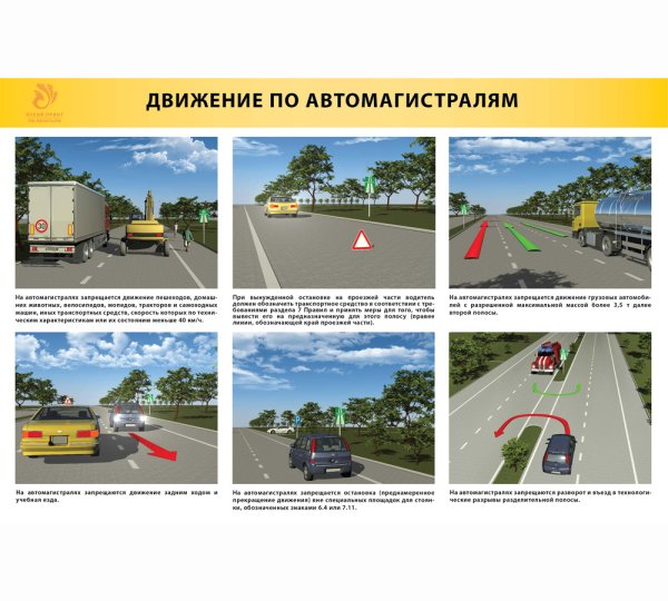 Движение по автомагистрали