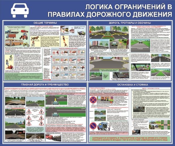 Информационный стенд по безопасности дорожного движения