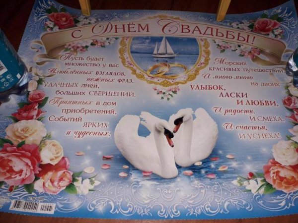 Плакат поздравление со свадьбой