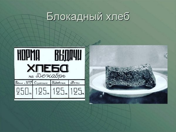 Урок Мужества блокадный хлеб