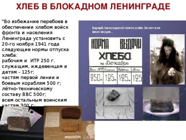 Блокада Ленинграда хлеб блокадного Ленинграда