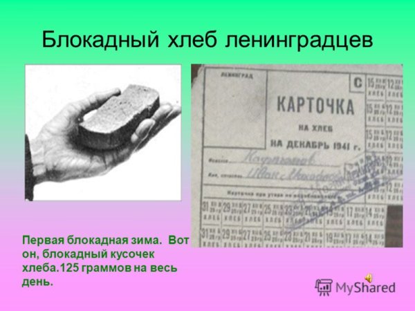 Блокадный хлеб информация