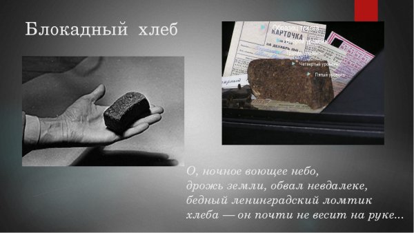 Презентация блокадный хлеб Ленинграда