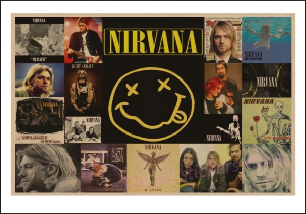 Постер группы Нирвана