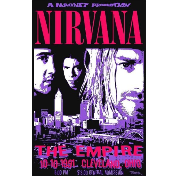 Рок плакаты Нирвана