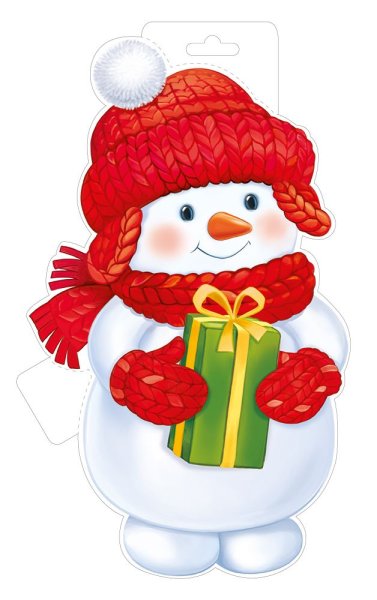 Врубной плакат Снеговик