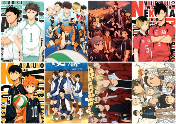 Плакаты аниме на стену волейбол