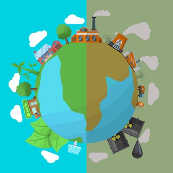 Плакат загрязнение планеты