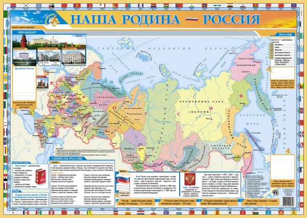Наша Родина - Россия. Плакат