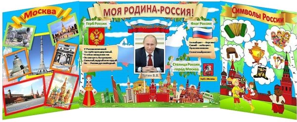 Плакат Россия Родина моя