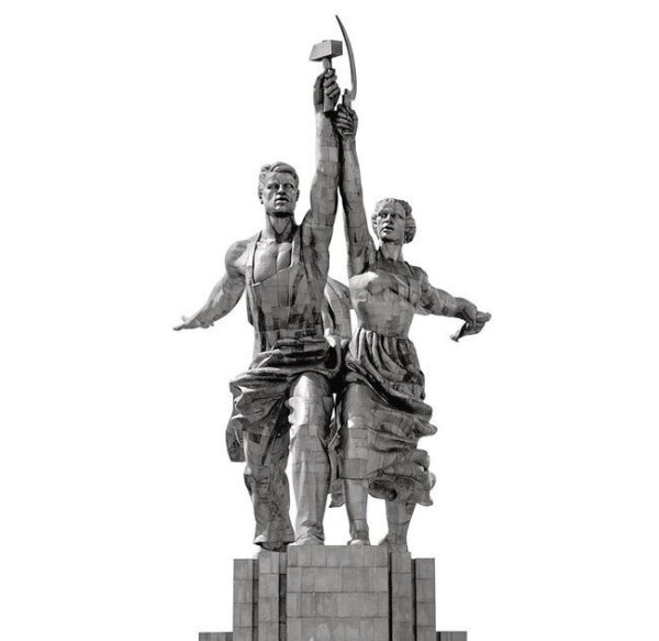 Художник Валерий Барыкин рабочий и колхозница