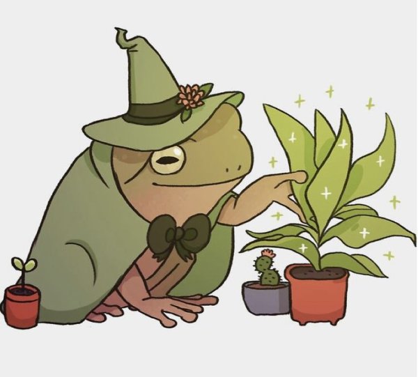 Goblincore лягушки